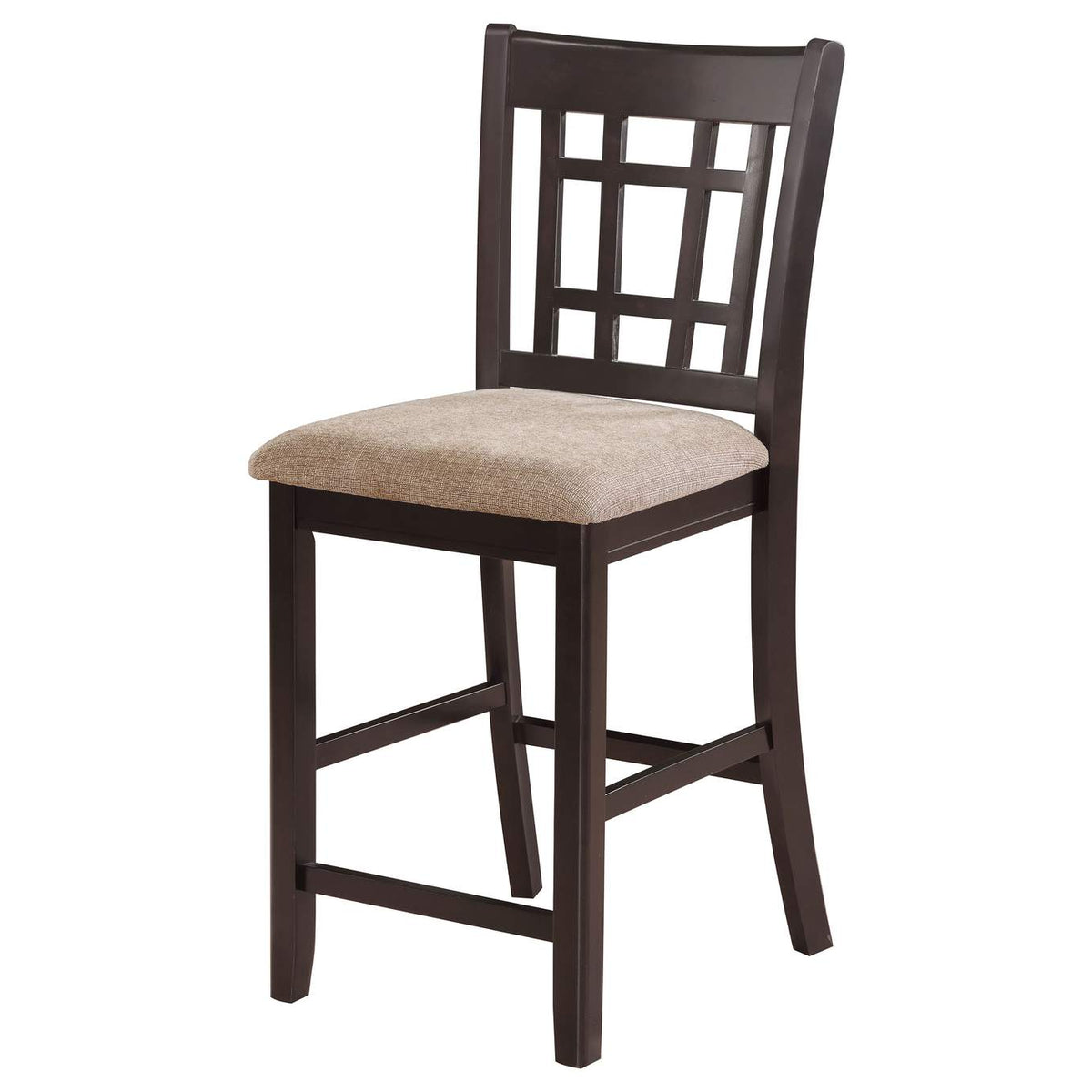 105279 Lavon Wood Counter Height Dining Chair Tan and Espresso (Set of 2)