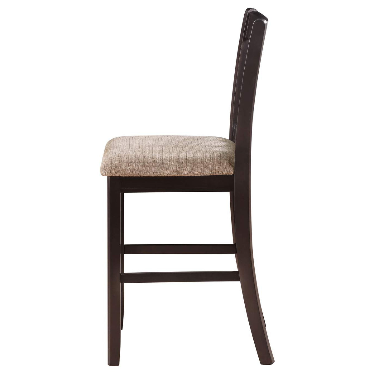 105279 Lavon Wood Counter Height Dining Chair Tan and Espresso (Set of 2)