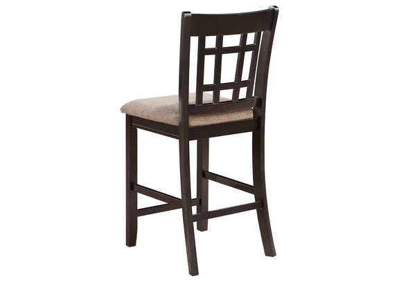 105279 Lavon Wood Counter Height Dining Chair Tan and Espresso (Set of 2)