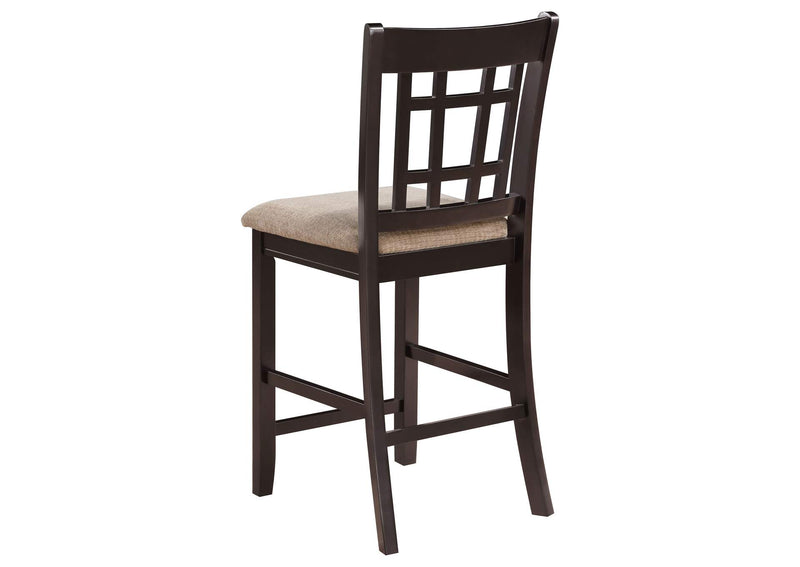 105279 Lavon Wood Counter Height Dining Chair Tan and Espresso (Set of 2)