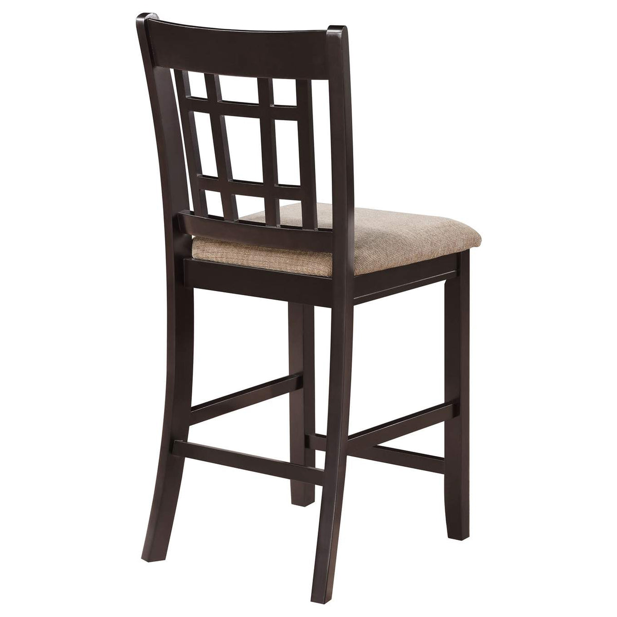 105279 Lavon Wood Counter Height Dining Chair Tan and Espresso (Set of 2)