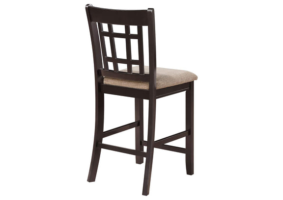 105279 Lavon Wood Counter Height Dining Chair Tan and Espresso (Set of 2)