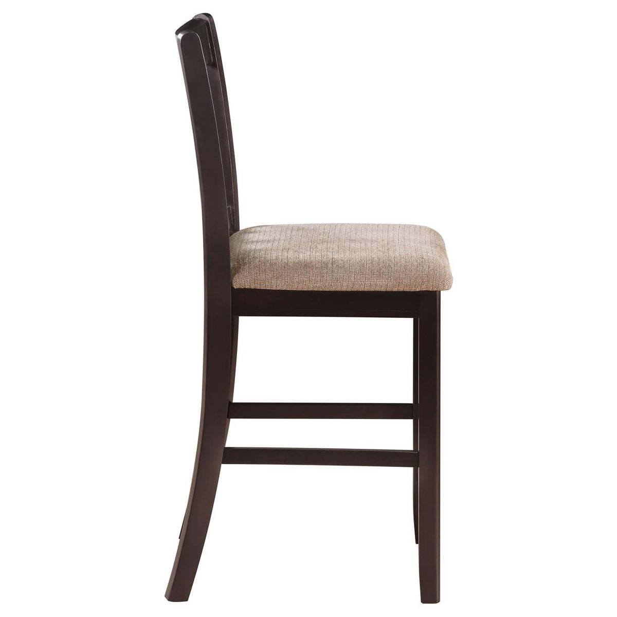 105279 Lavon Wood Counter Height Dining Chair Tan and Espresso (Set of 2)