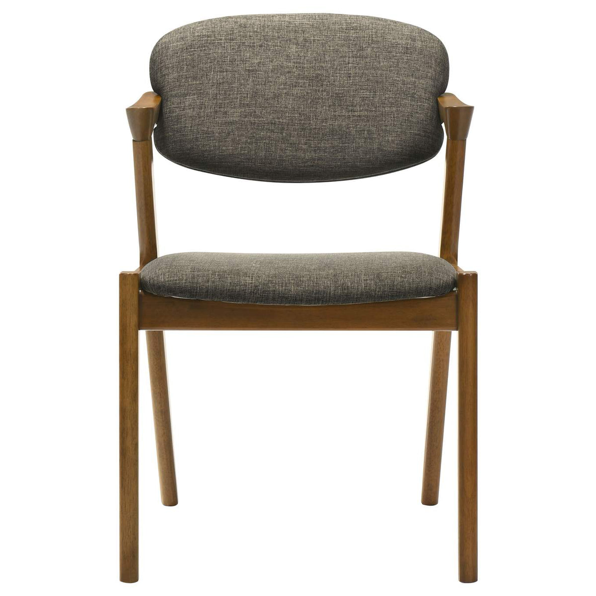 105352 Malone Padded Wood Dining Arm Chair Dark Walnut (Set of 2)