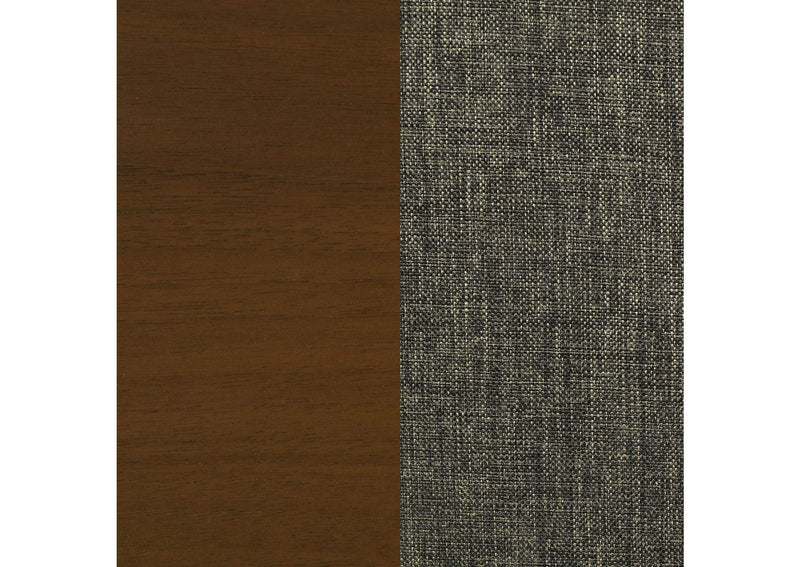 105352 Malone Padded Wood Dining Arm Chair Dark Walnut (Set of 2)