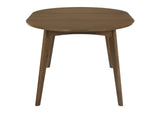 105361-S5 Jedda 5-piece Oval Dining Table Set Dark Walnut