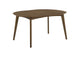 105361 Jedda Oval 60-inch Extension Leaf Dining Table Dark Walnut