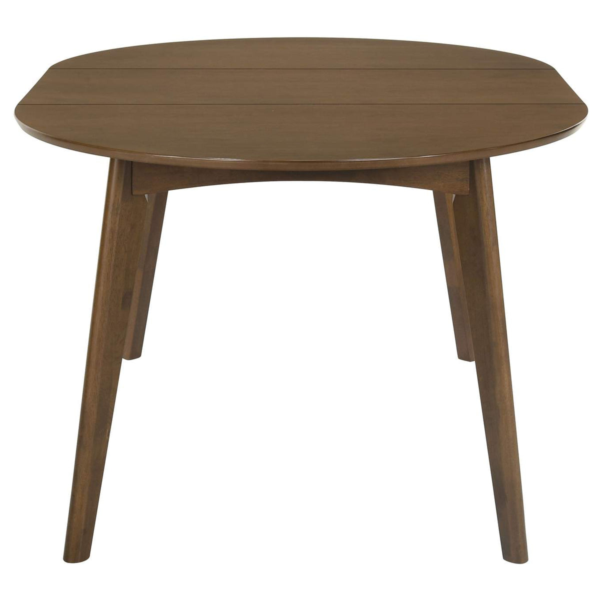 105361 Jedda Oval 60-inch Extension Leaf Dining Table Dark Walnut