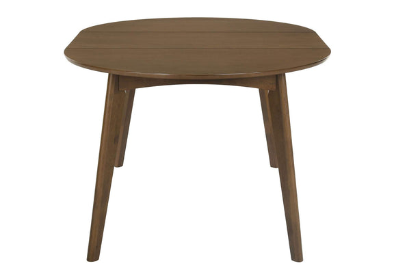105361 Jedda Oval 60-inch Extension Leaf Dining Table Dark Walnut