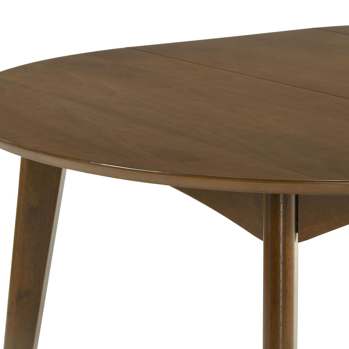 105361 Jedda Oval 60-inch Extension Leaf Dining Table Dark Walnut