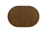105361 Jedda Oval 60-inch Extension Leaf Dining Table Dark Walnut