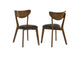 105362 Jedda Wood Dining Side Chair Dark Walnut (Set of 2)