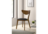 105362 Jedda Wood Dining Side Chair Dark Walnut (Set of 2)