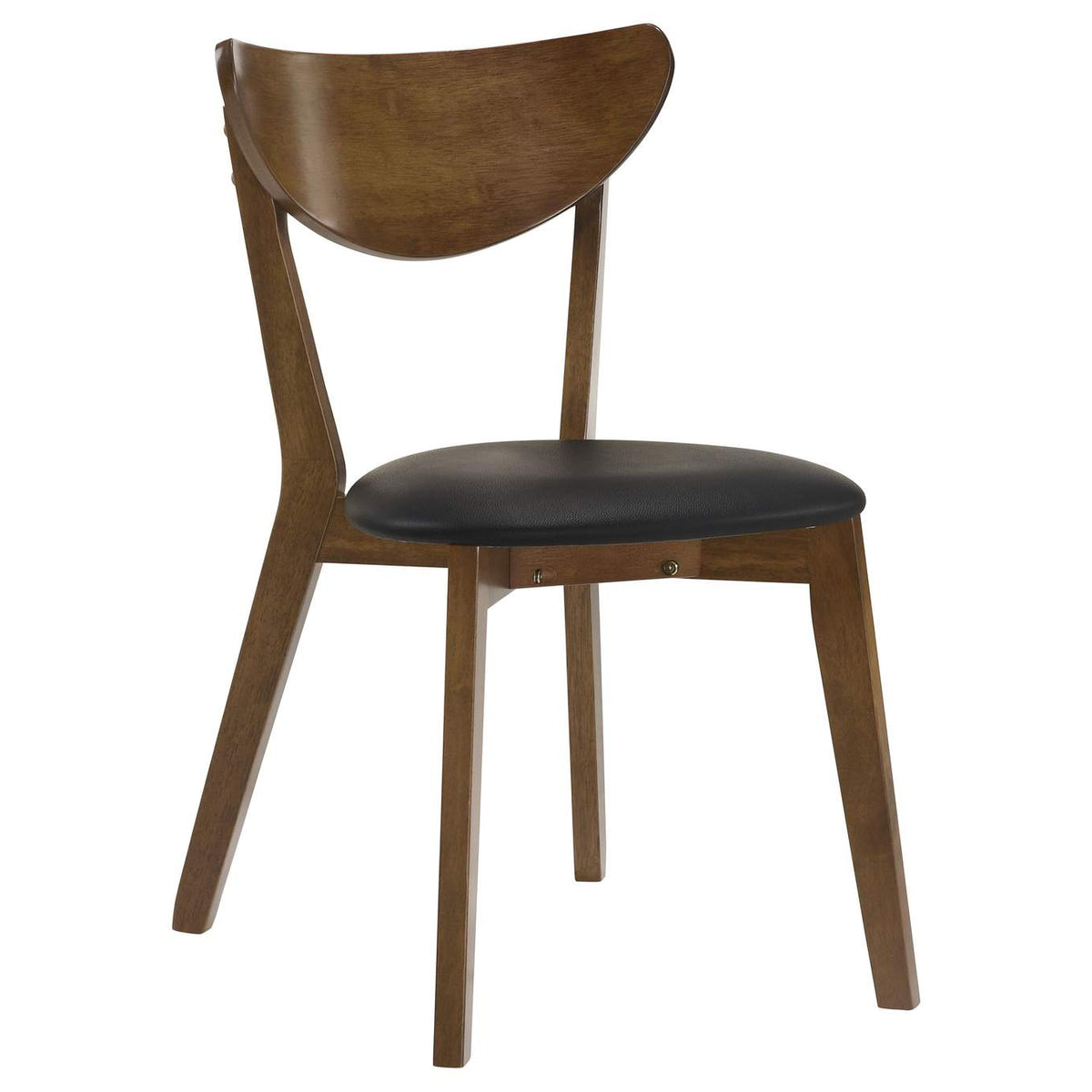 105362 Jedda Wood Dining Side Chair Dark Walnut (Set of 2)