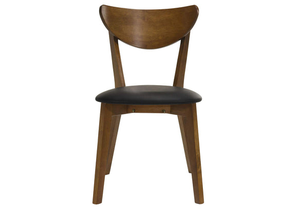 105362 Jedda Wood Dining Side Chair Dark Walnut (Set of 2)