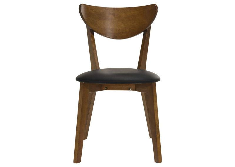 105362 Jedda Wood Dining Side Chair Dark Walnut (Set of 2)