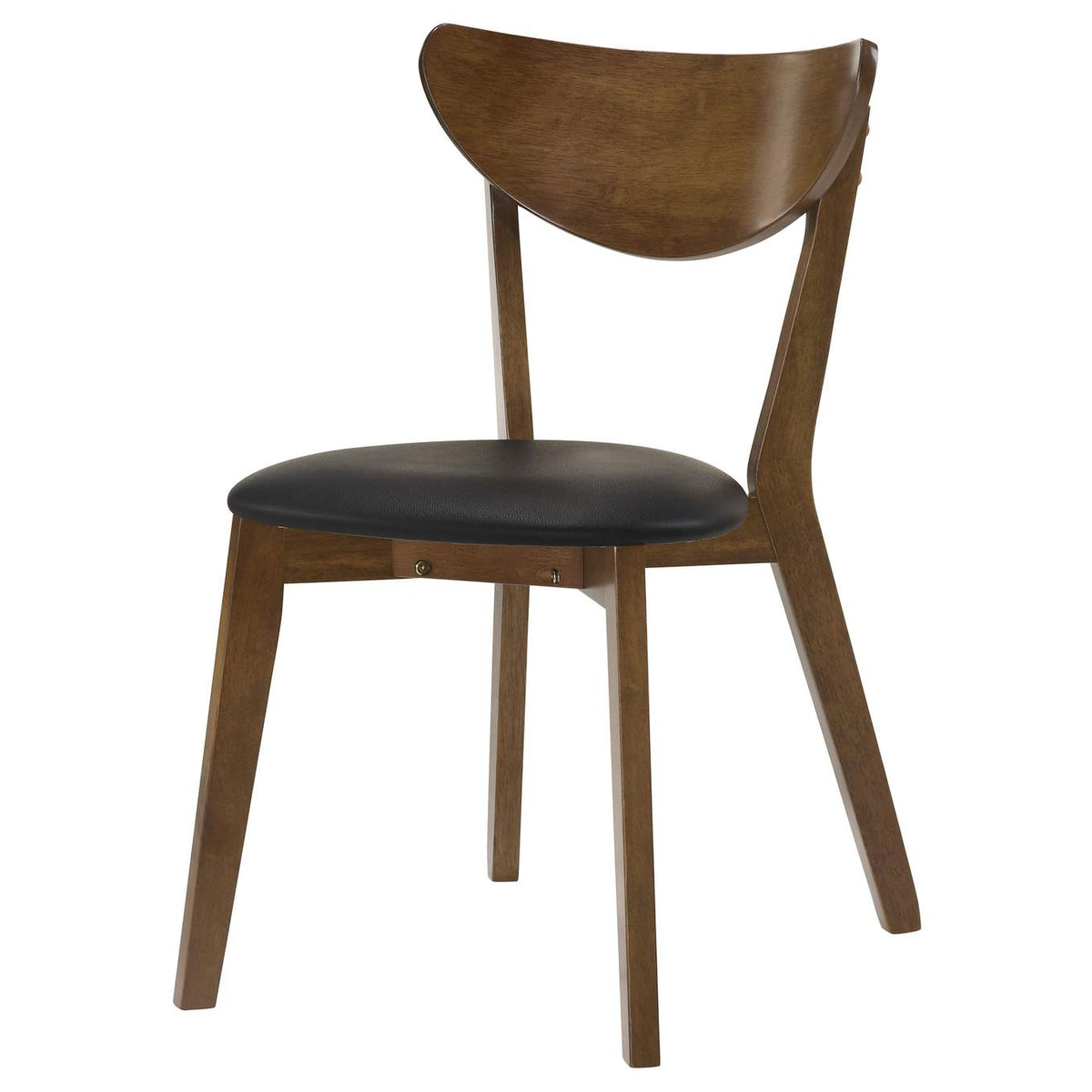 105362 Jedda Wood Dining Side Chair Dark Walnut (Set of 2)