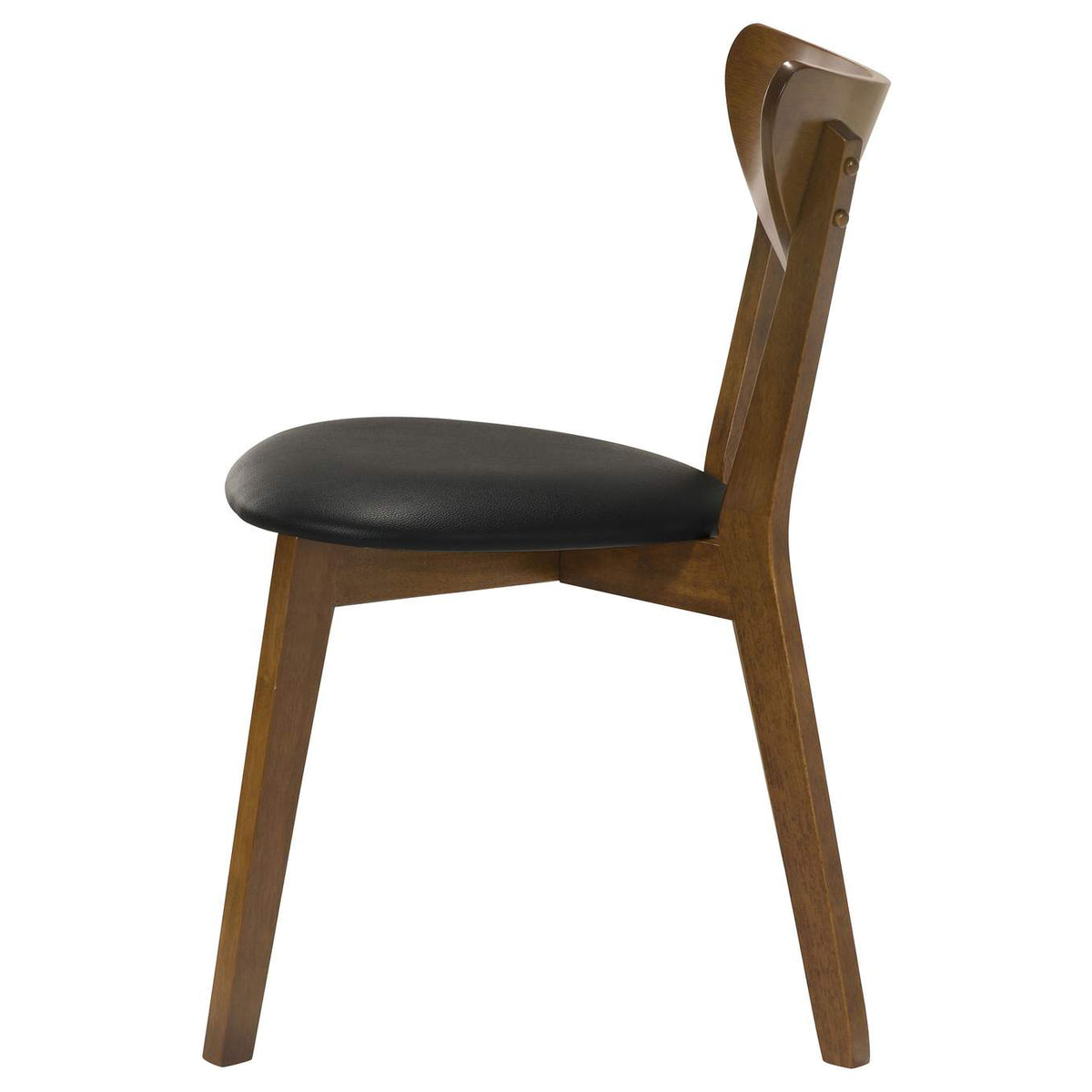 105362 Jedda Wood Dining Side Chair Dark Walnut (Set of 2)