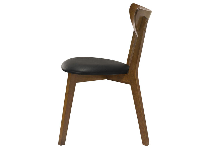 105362 Jedda Wood Dining Side Chair Dark Walnut (Set of 2)