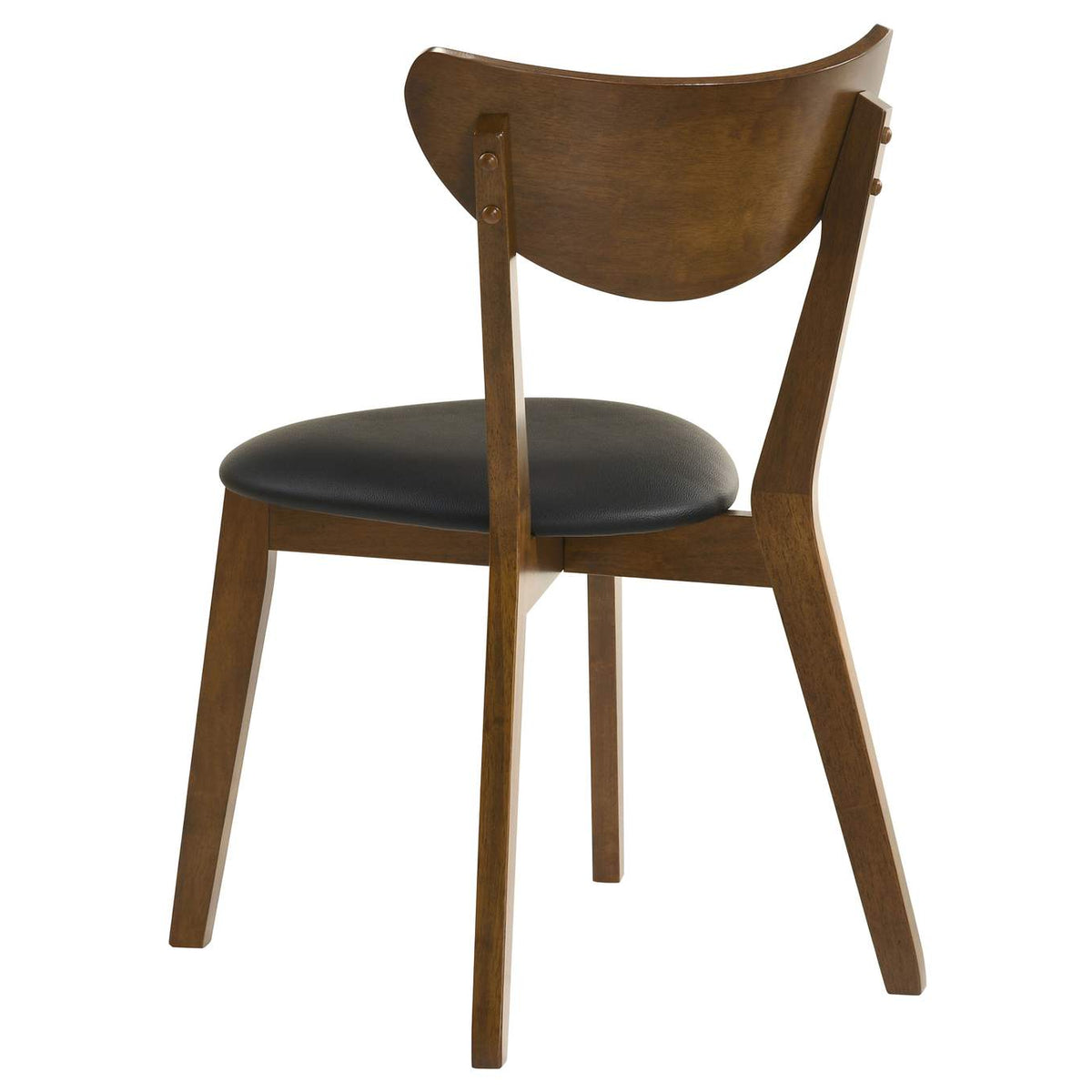 105362 Jedda Wood Dining Side Chair Dark Walnut (Set of 2)