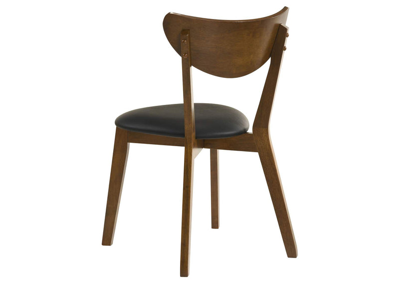 105362 Jedda Wood Dining Side Chair Dark Walnut (Set of 2)