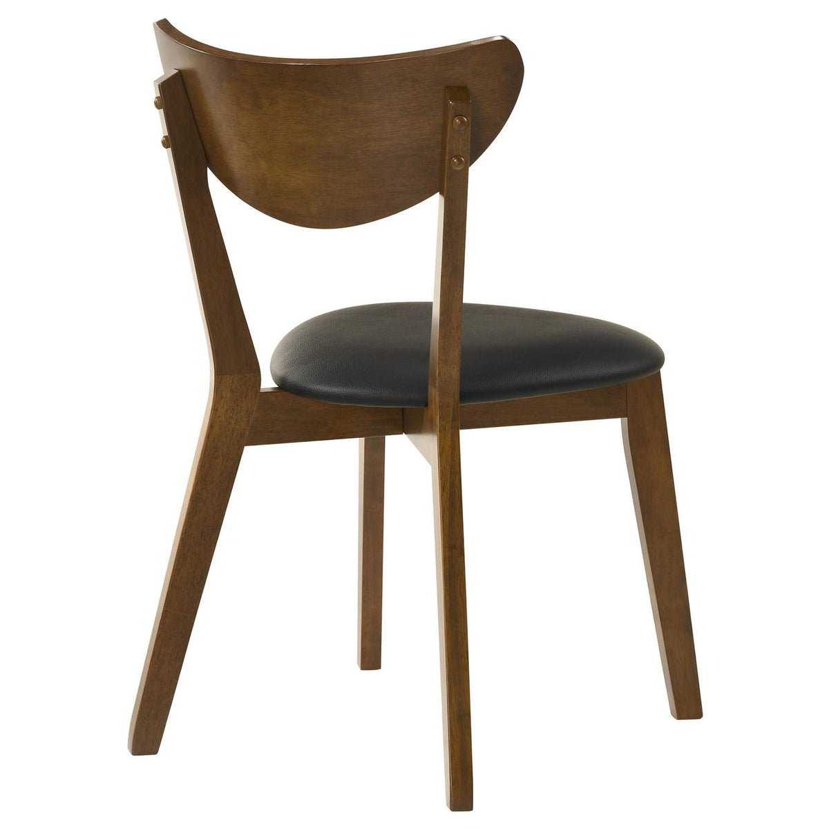 105362 Jedda Wood Dining Side Chair Dark Walnut (Set of 2)