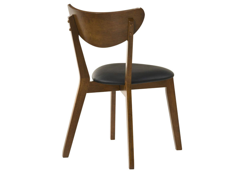 105362 Jedda Wood Dining Side Chair Dark Walnut (Set of 2)