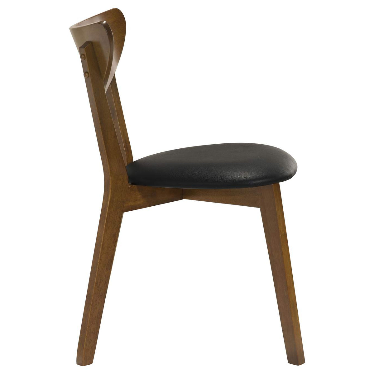 105362 Jedda Wood Dining Side Chair Dark Walnut (Set of 2)