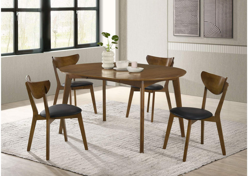 105362 Jedda Wood Dining Side Chair Dark Walnut (Set of 2)