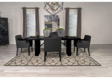Catherine 5-piece Rectangular Dining Table Set Black