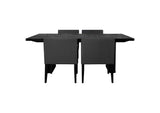 106251-S5 Catherine 5-piece Rectangular Dining Table Set Black