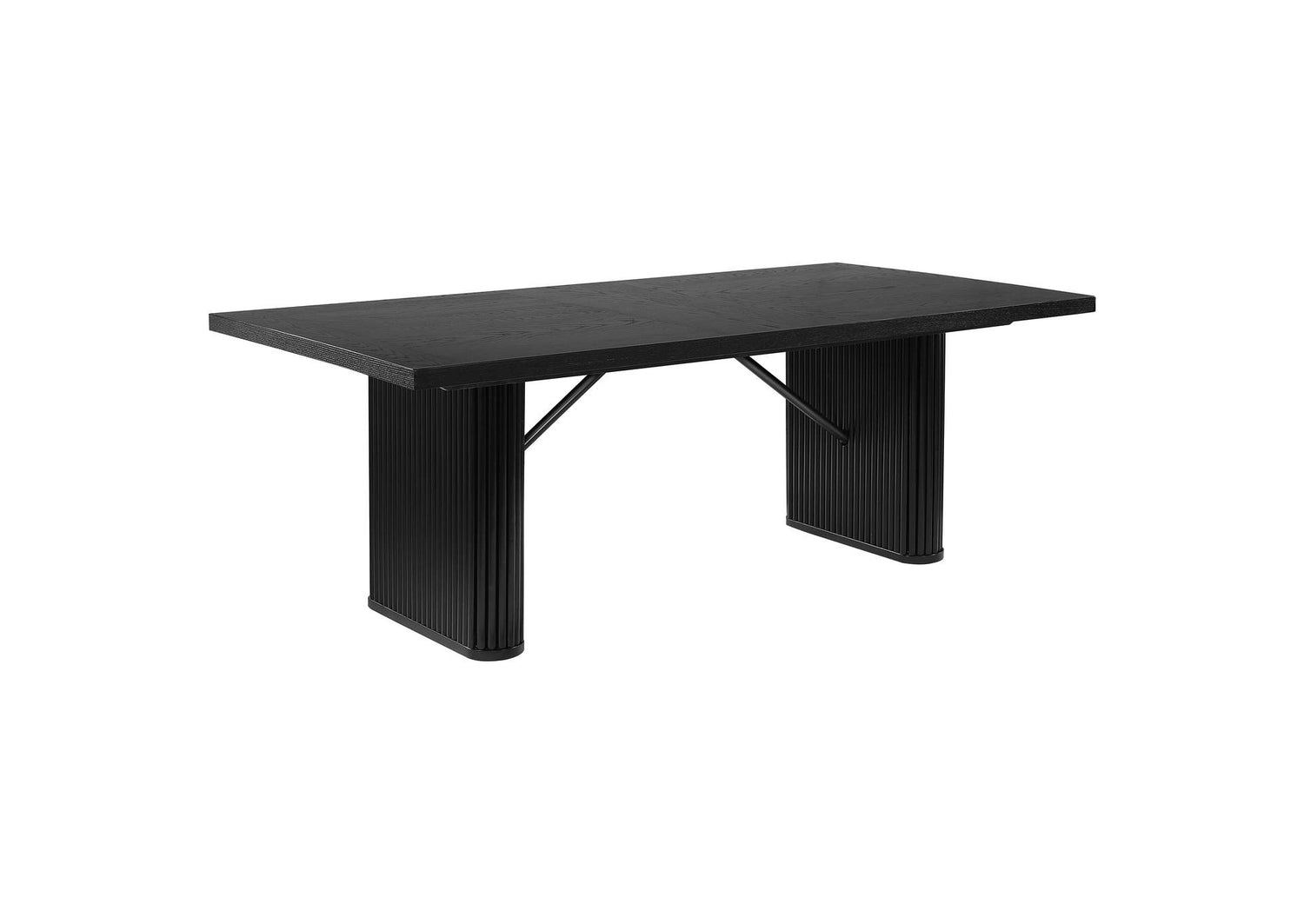Catherine Rectangular 84-inch Wood Dining Table Black