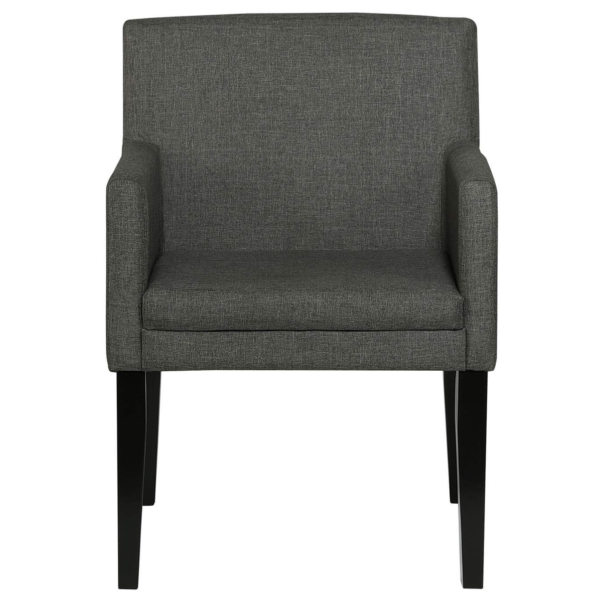 106252 Catherine Upholstered Dining Arm Chair Grey (Set of 2)