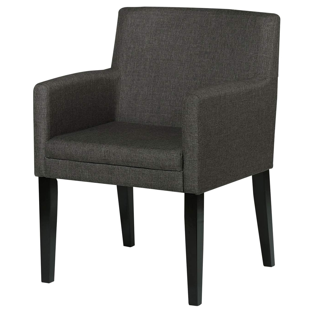 106252 Catherine Upholstered Dining Arm Chair Grey (Set of 2)
