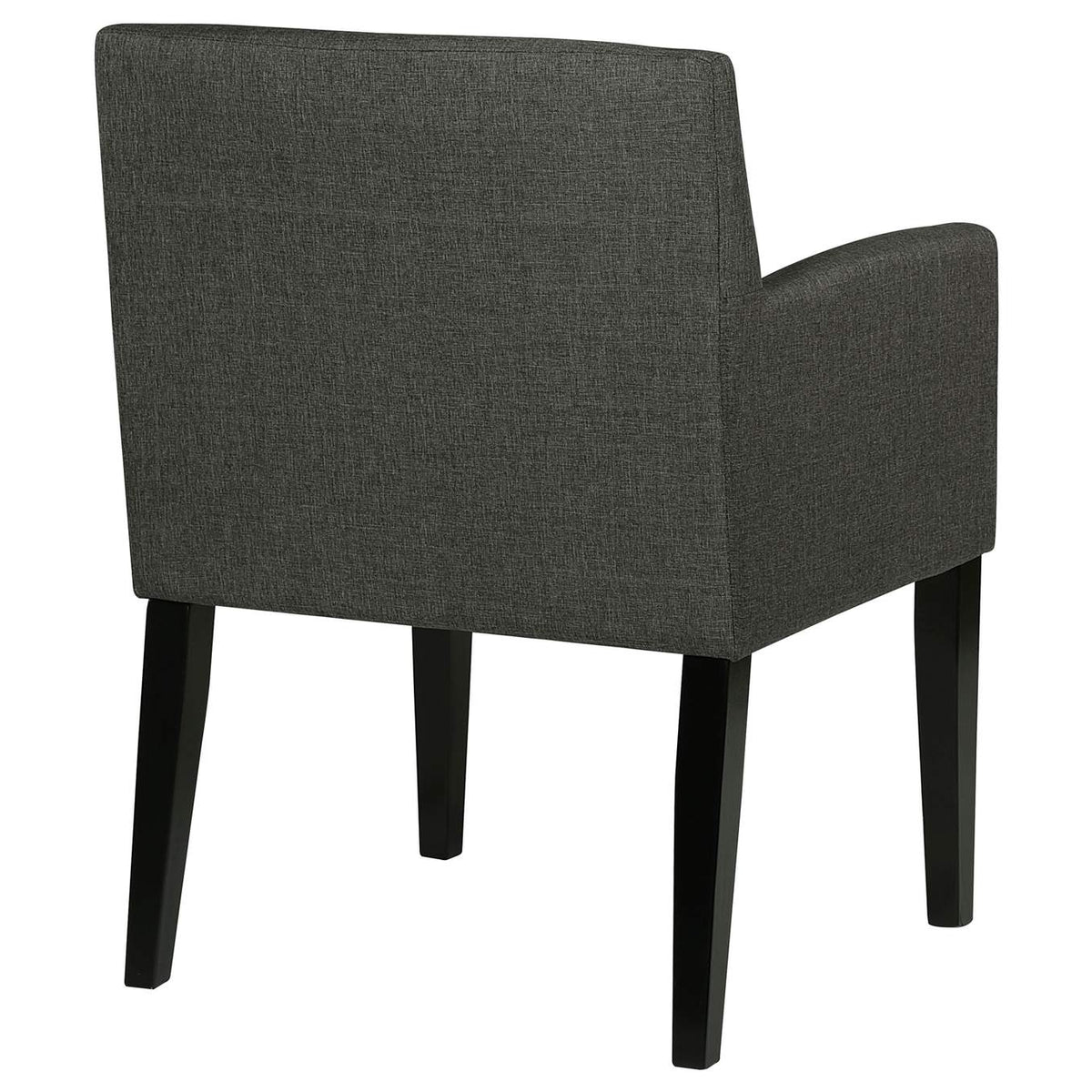 106252 Catherine Upholstered Dining Arm Chair Grey (Set of 2)