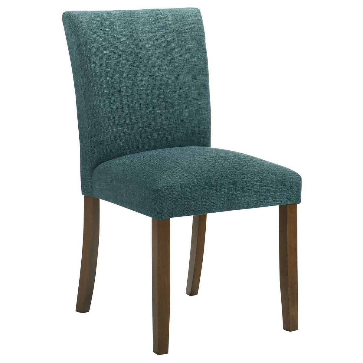 106377 Paxton Upholstered Dining Side Chair Teal Blue (Set of 2)