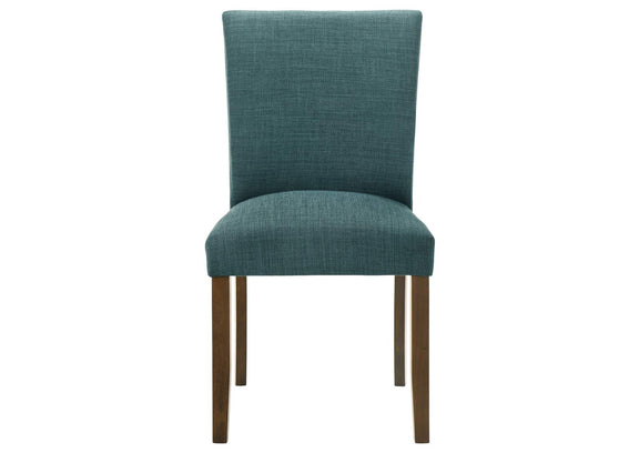 106377 Paxton Upholstered Dining Side Chair Teal Blue (Set of 2)