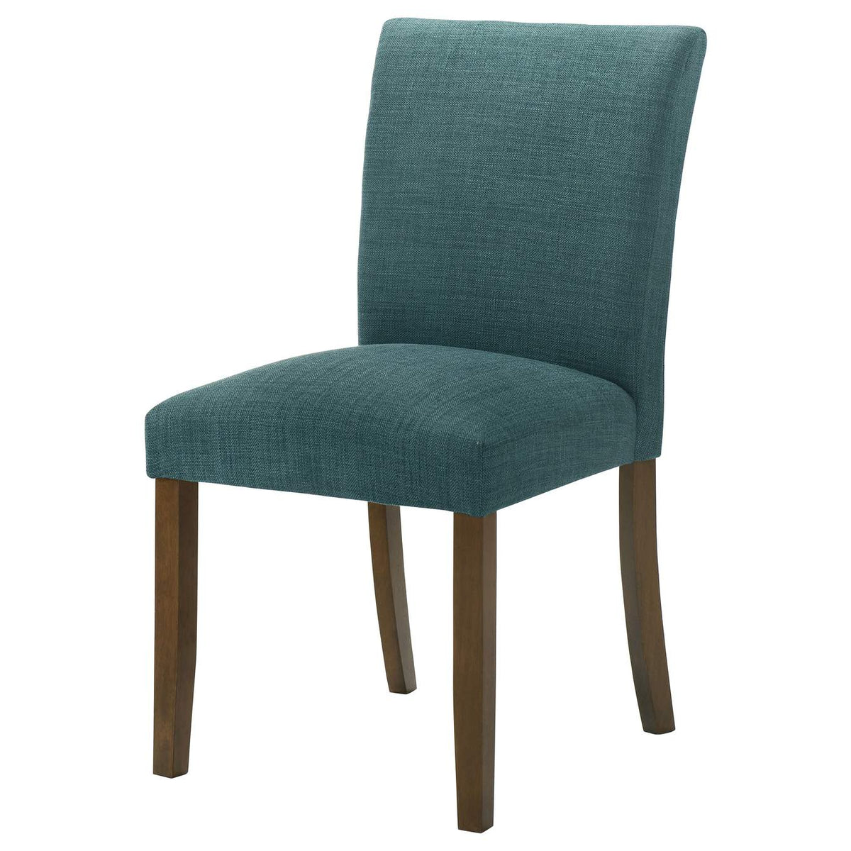 106377 Paxton Upholstered Dining Side Chair Teal Blue (Set of 2)