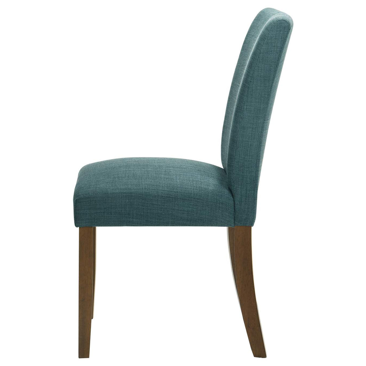 106377 Paxton Upholstered Dining Side Chair Teal Blue (Set of 2)