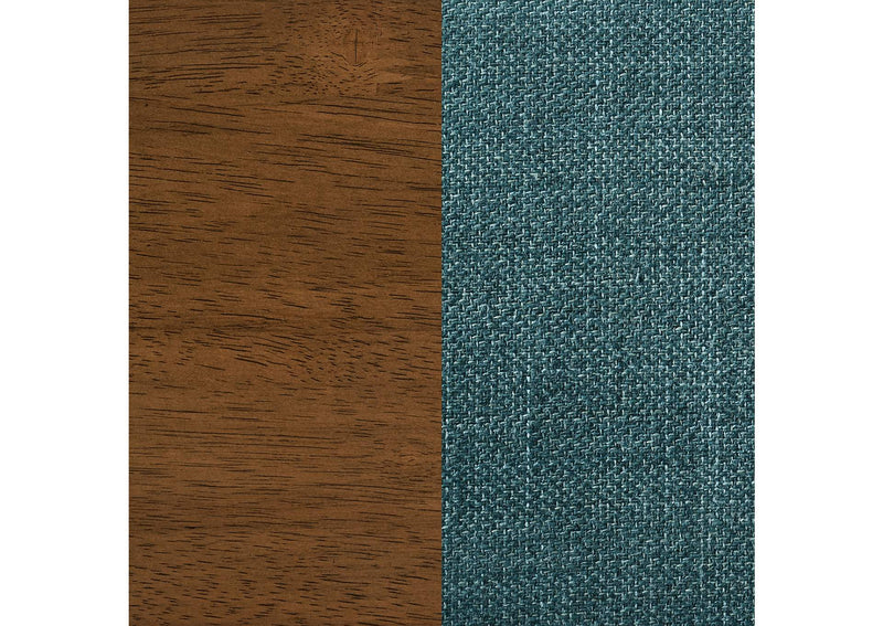106377 Paxton Upholstered Dining Side Chair Teal Blue (Set of 2)