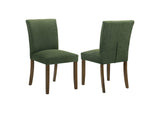 106378 Paxton Upholstered Dining Side Chair Green (Set of 2)