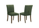 106378 Paxton Upholstered Dining Side Chair Green (Set of 2)