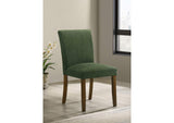 106378 Paxton Upholstered Dining Side Chair Green (Set of 2)