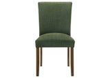 106378 Paxton Upholstered Dining Side Chair Green (Set of 2)