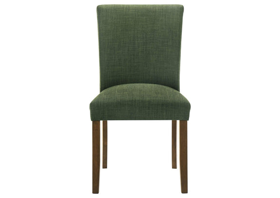 106378 Paxton Upholstered Dining Side Chair Green (Set of 2)