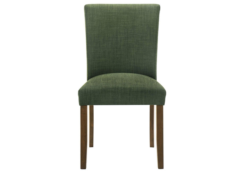 106378 Paxton Upholstered Dining Side Chair Green (Set of 2)