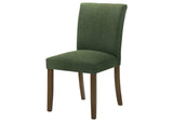 106378 Paxton Upholstered Dining Side Chair Green (Set of 2)