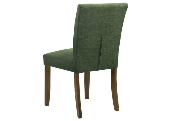 106378 Paxton Upholstered Dining Side Chair Green (Set of 2)