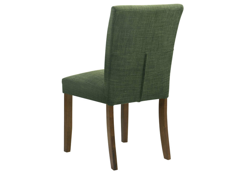 106378 Paxton Upholstered Dining Side Chair Green (Set of 2)
