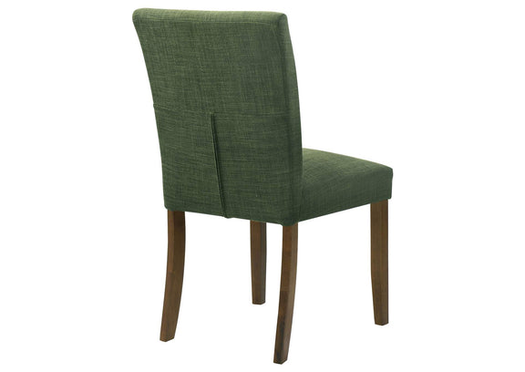 106378 Paxton Upholstered Dining Side Chair Green (Set of 2)